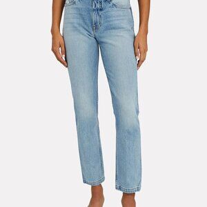 FRAME Le Sylvie Slender Straight-Leg Jeans Size 26 Revolve